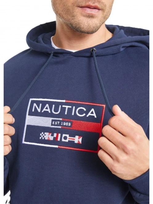pulover cu gluga pt. barbati Nautica Brodie OH Hoody albastru inchis 5