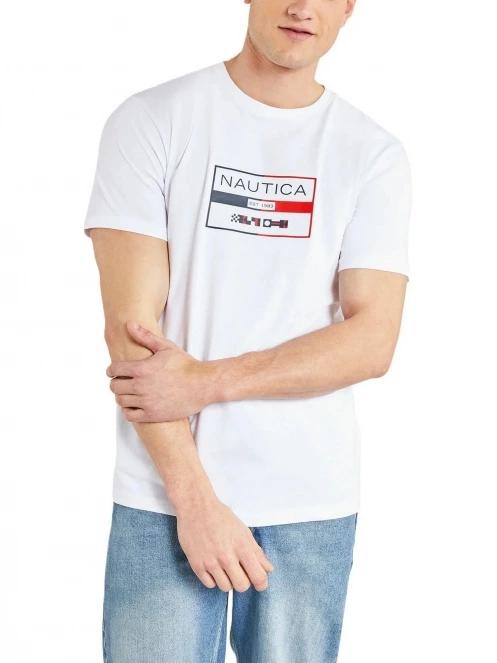 tricou cu maneci scurte pt. barbati Nautica Alves T-Shirt alb 2
