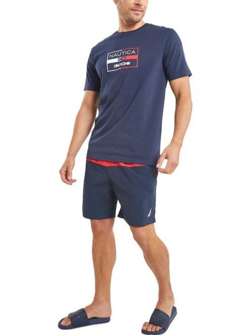 sort de plaja pt. barbati Nautica Spynie 6” Swim Short albastru inchis 4
