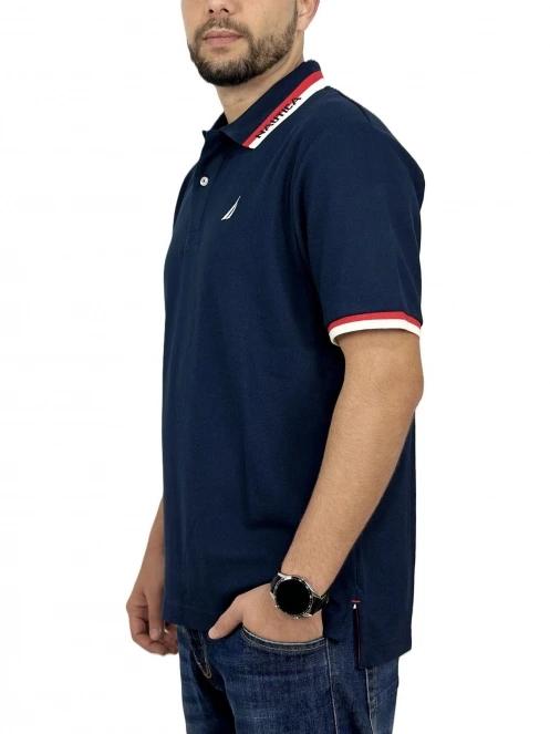 tricou cu guler pt. barbati Nautica Elm Polo Shirt albastru inchis 3