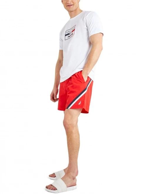 sort de plaja pt. barbati Nautica Grampian 6” Swim Short rosu 4