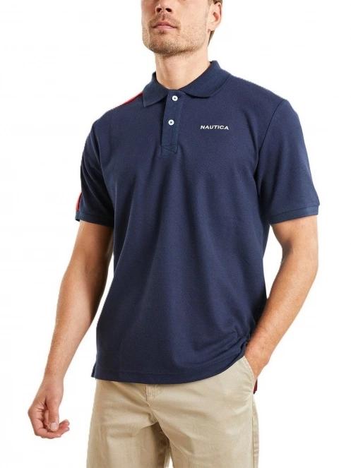 tricou cu guler pt. barbati Nautica Hopeman Polo Shirt albastru inchis 2