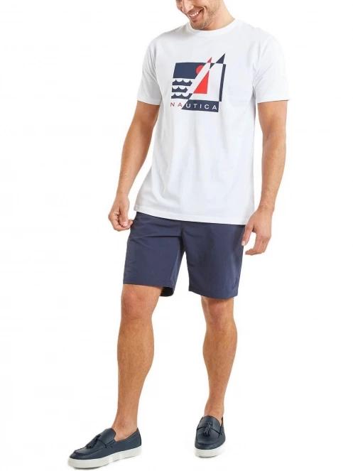 tricou cu maneci scurte pt. barbati Nautica Lossie T-Shirt alb 4