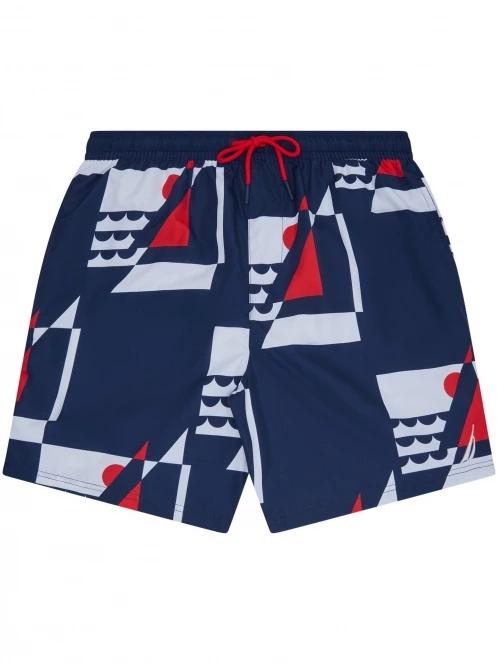 sort de plaja pt. barbati Nautica Lhanbryde 6” Swim Short albastru inchis 5