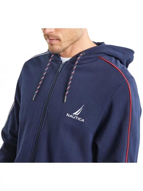 pulover cu gluga pt. barbati Nautica Myles FZ Hoody albastru inchis 5