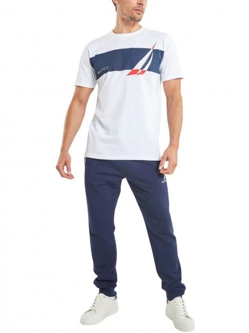 tricou cu maneci scurte pt. barbati Nautica Adonis T-Shirt alb 4