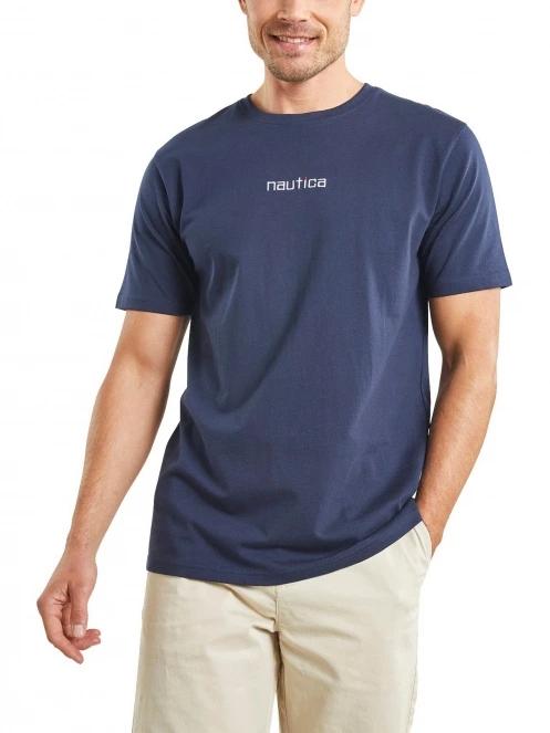 tricou cu maneci scurte pt. barbati Nautica Salem T-Shirt albastru inchis 2