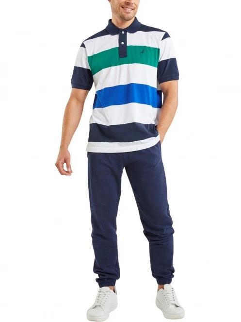 tricou cu guler pt. barbati Nautica Franco Polo Shirt albastru inchis 4