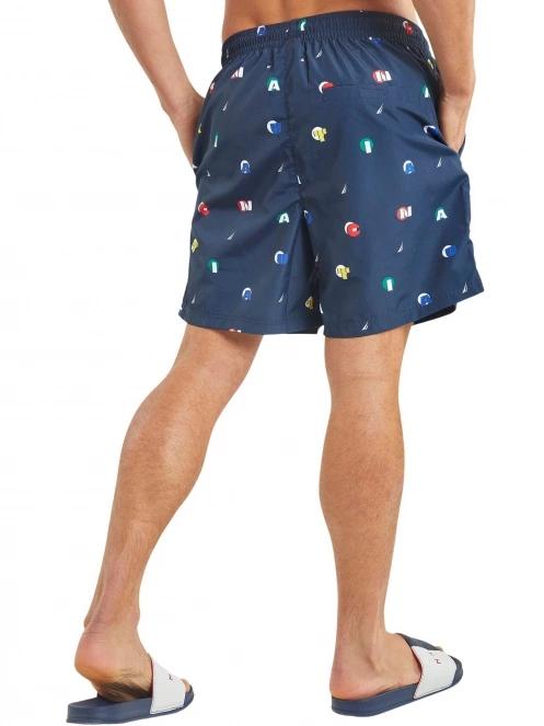 sort de plaja pt. barbati Nautica Winston 6” Swim Short albastru inchis 3