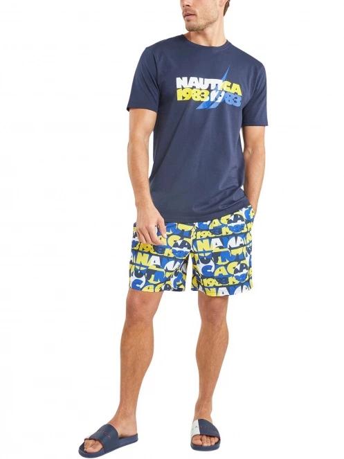 sort de plaja pt. barbati Nautica Omari 6” Swim Short galben 4