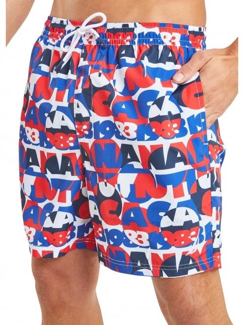 sort de plaja pt. barbati Nautica Omari 6” Swim Short rosu 5
