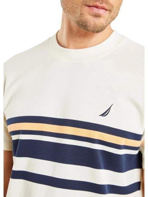 tricou cu maneci scurte pt. barbati Nautica Stetson T-Shirt alb 5