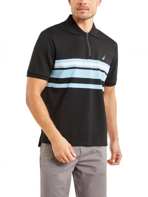 tricou cu guler pt. barbati Nautica Princeton Polo Shirt negru 2