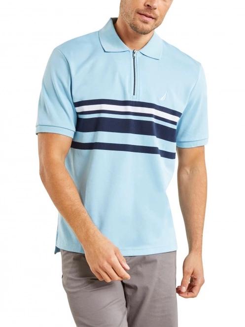 tricou cu guler pt. barbati Nautica Princeton Polo Shirt albastru deschis 2