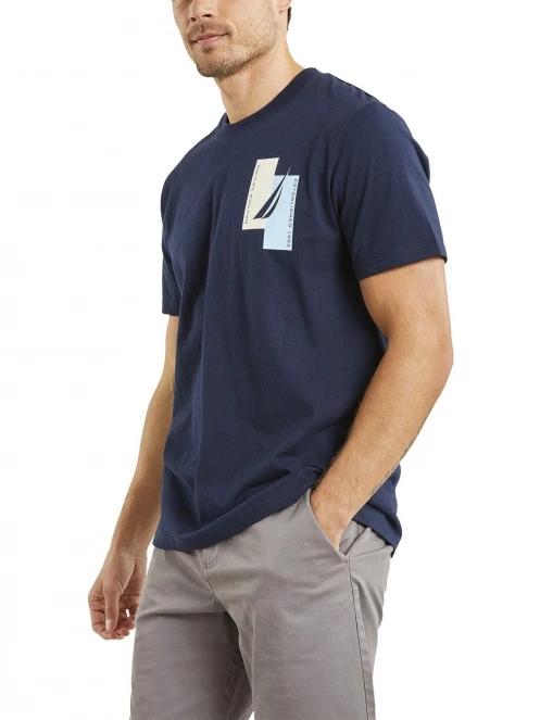 tricou cu maneci scurte pt. barbati Nautica Niagara T-Shirt albastru inchis 2