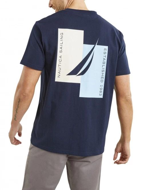 tricou cu maneci scurte pt. barbati Nautica Niagara T-Shirt albastru inchis 3