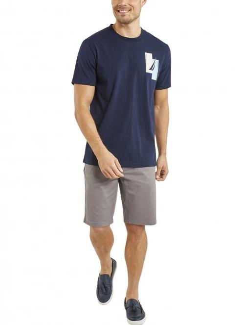 tricou cu maneci scurte pt. barbati Nautica Niagara T-Shirt albastru inchis 4