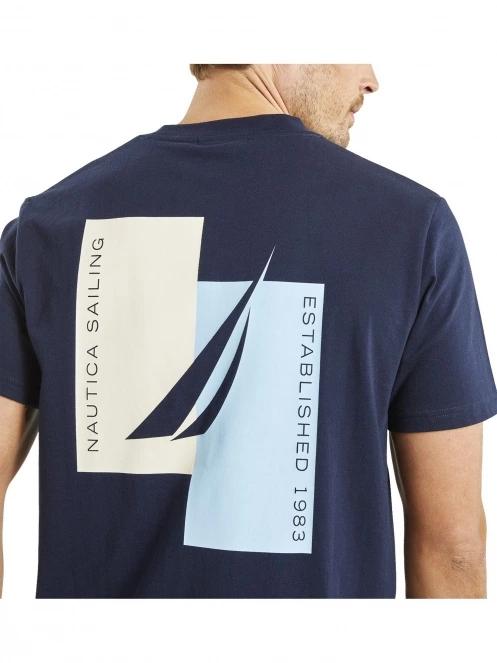 tricou cu maneci scurte pt. barbati Nautica Niagara T-Shirt albastru inchis 5