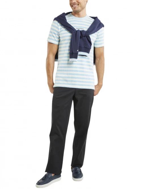tricou cu maneci scurte pt. barbati Nautica Stratford T-Shirt albastru deschis 4