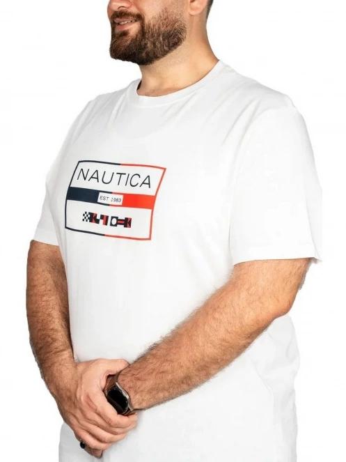 tricou cu maneci scurte pt. barbati Nautica Alves B&T T-Shirt alb 3