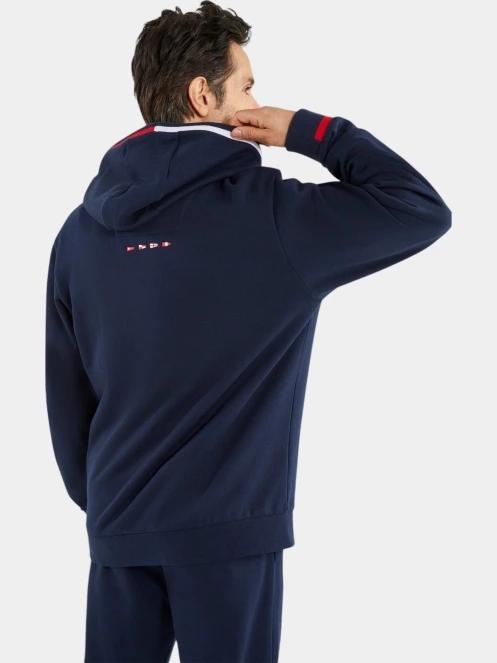 pulover cu gluga pt. barbati Nautica Francis FZ Hoody albastru inchis 3