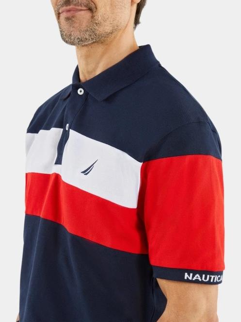 tricou cu guler pt. barbati Nautica Renford Polo Shirt albastru inchis 4