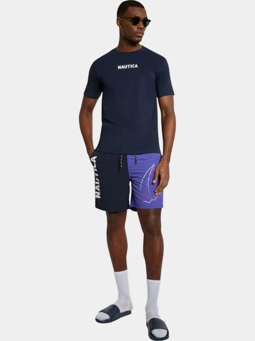 tricou cu maneci scurte pt. barbati Nautica Andrei T-Shirt albastru inchis 4