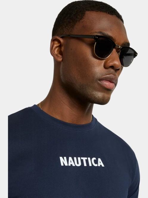tricou cu maneci scurte pt. barbati Nautica Andrei T-Shirt albastru inchis 5
