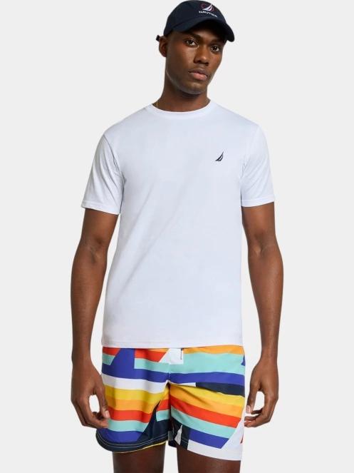 tricou cu maneci scurte pt. barbati Nautica Claudio T-Shirt alb 2