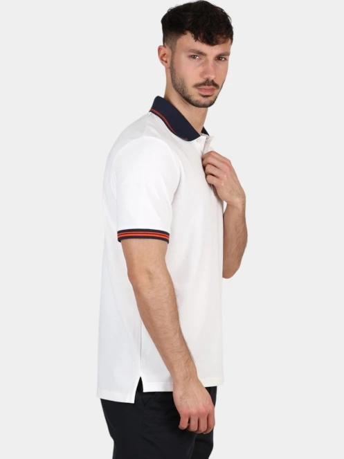 tricou cu guler pt. barbati Nautica Leonid Polo Shirt alb 5