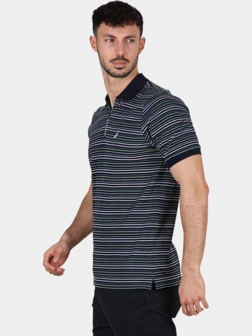 tricou cu guler pt. barbati Nautica Umberto Slim Fit Polo Shirt albastru inchis 3