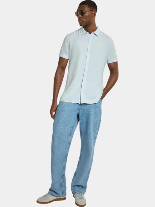 camasa cu maneci scurte pt. barbati Nautica Andre SS Shirt albastru deschis 4
