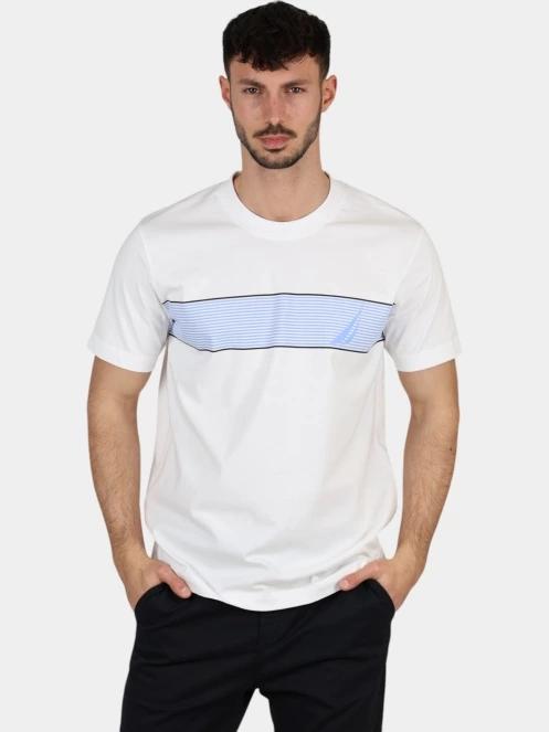 tricou cu maneci scurte pt. barbati Nautica Sennen T-Shirt alb 2