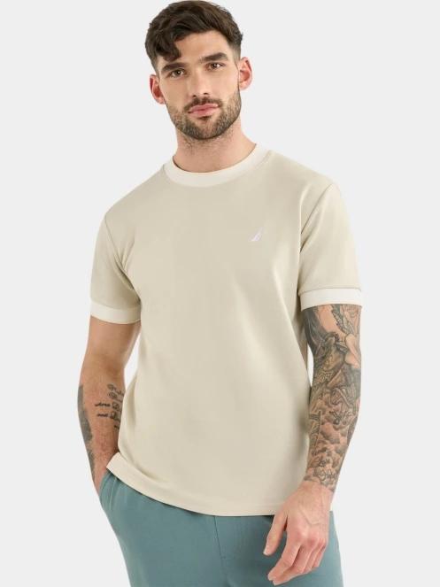 tricou cu maneci scurte pt. barbati Nautica Sherford T-Shirt nisip 2