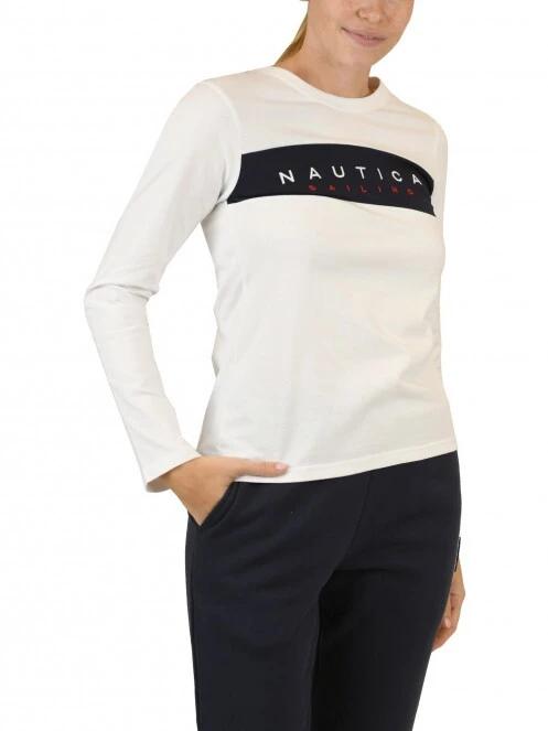 tricou cu maneci lungi pt. femei Nautica Lula LS T-Shirt alb 2