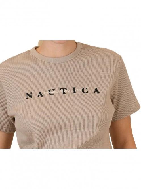 tricou cu maneci scurte pt. femei Nautica Ursa Crop T-Shirt nisip 6