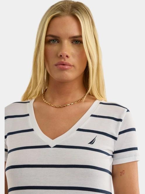 tricou cu maneci scurte pt. femei Nautica Hosta T-Shirt alb 5
