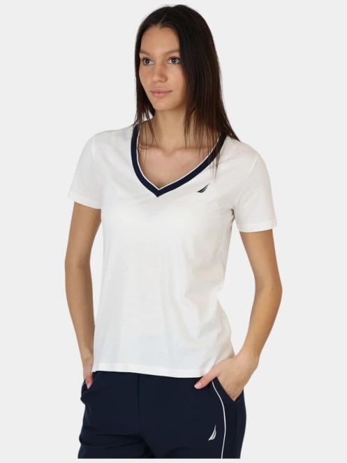 tricou cu maneci scurte pt. femei Nautica Mae T-Shirt alb 2