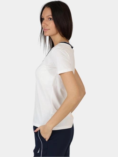 tricou cu maneci scurte pt. femei Nautica Mae T-Shirt alb 3