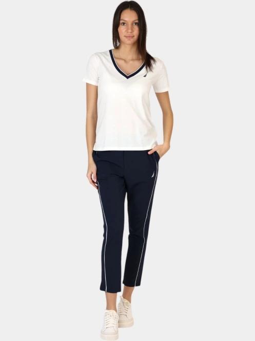 tricou cu maneci scurte pt. femei Nautica Mae T-Shirt alb 5