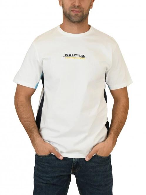 tricou cu maneci scurte pt. barbati Nautica Pooler T-Shirt alb 2