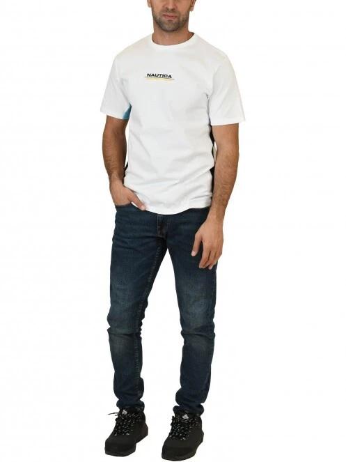 tricou cu maneci scurte pt. barbati Nautica Pooler T-Shirt alb 5