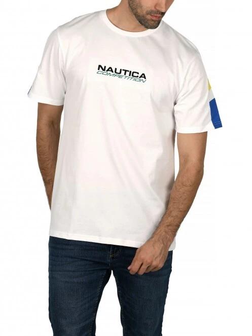 tricou cu maneci scurte pt. barbati Nautica Tonkin T-Shirt alb 2