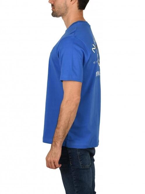 tricou cu maneci scurte pt. barbati Nautica Mannar T-Shirt albastru 4
