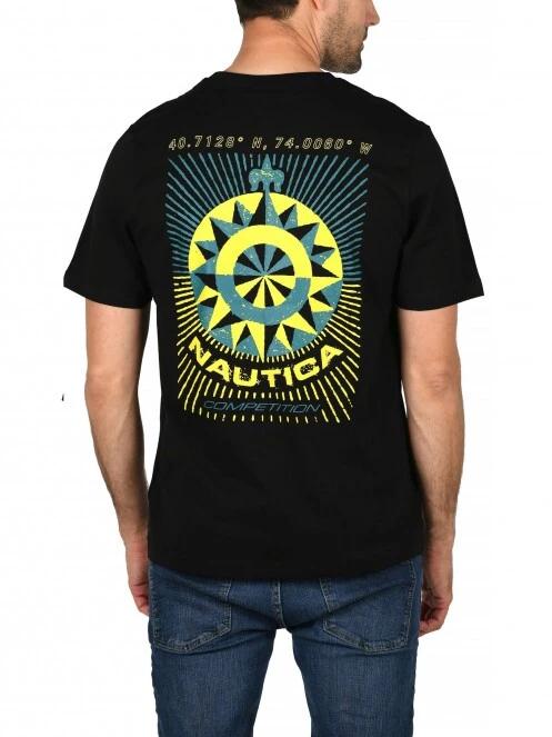 tricou cu maneci scurte pt. barbati Nautica Moreton T-Shirt negru 4