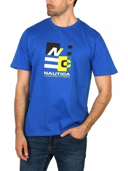 tricou cu maneci scurte pt. barbati Nautica St Vincent T-Shirt albastru 2