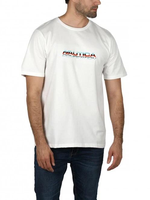 tricou cu maneci scurte pt. barbati Nautica Eboss T-Shirt alb 2