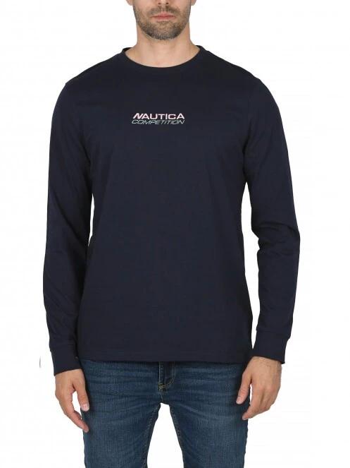 tricou cu maneci lungi pt. barbati Nautica Laconia LS T-Shirt albastru inchis 2