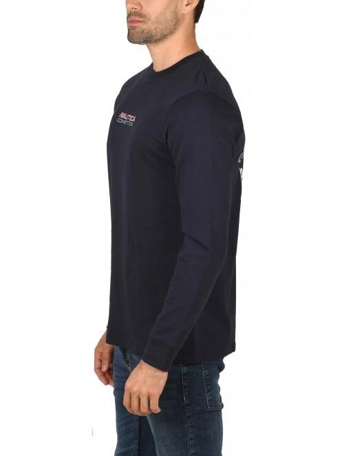 tricou cu maneci lungi pt. barbati Nautica Laconia LS T-Shirt albastru inchis 3