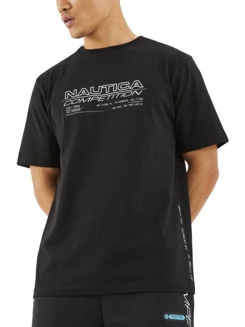 tricou cu maneci scurte pt. barbati Nautica Jaden T-Shirt negru 2